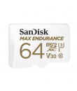 Card de memorie SanDisk micro SD Max Endurance Video 64 GB, Class 10, V30, UHS-I U3 + adaptor