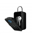 Seif de perete exterior pentru chei, Smart Key Box WiFi, IP65, blocare cu amprenta, card IC sau parola, compatibil Tuya/SmartLife