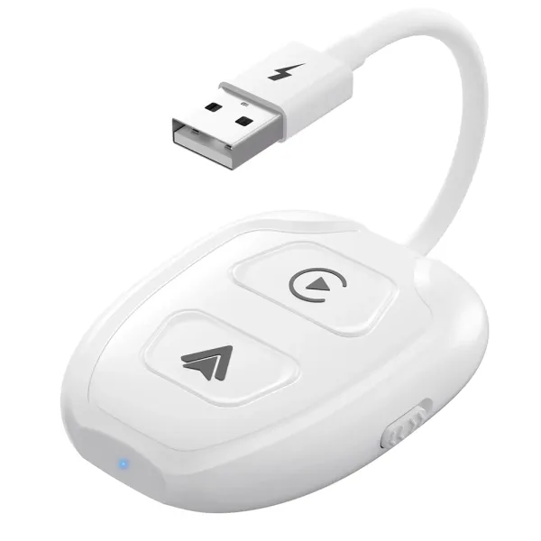 Adaptor 2 in 1 pentru CarPlay si Android Auto wireless compatibil iOS 10+ si Android 11+
