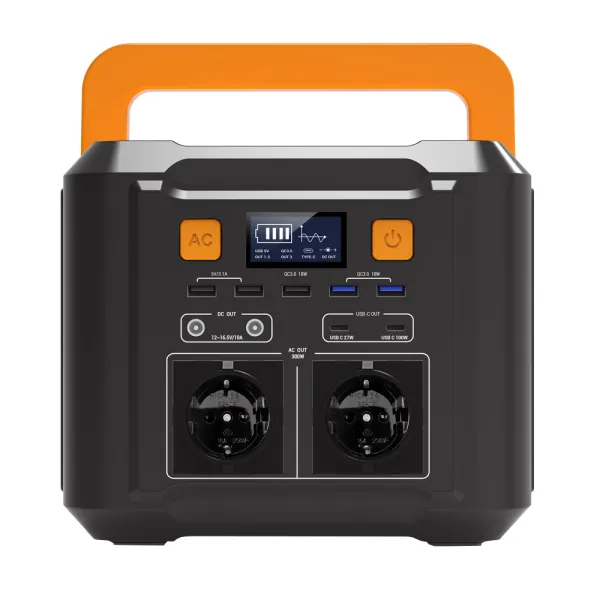 Baterie tip acumulator, Power Station, T300 Pro 20Ah / 14.8V, cu  x2 USB-C, x2 AC 220V, x3 USB, x2 DC si lanterna