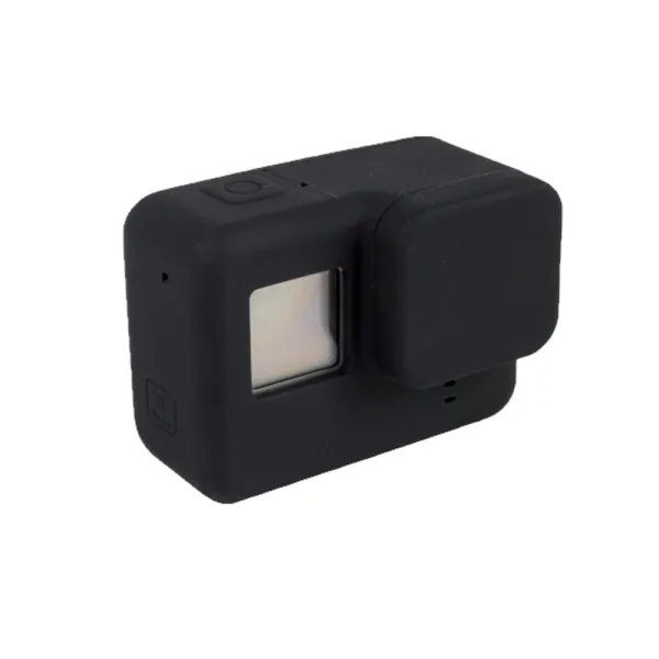 Carcasa de protectie din silicon fara rama, compatibila cu GoPro Hero 5 / 6 / 7 (Negru)