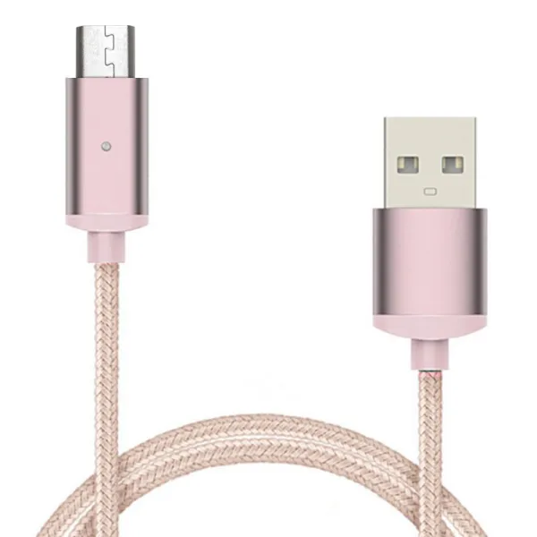 Cablu Magnetic MICRO USB Android  (Rose gold, 1m)