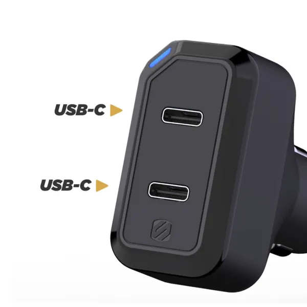 Incarcator auto dual StrikeDrive 3.0 18W USB-C