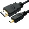 Cablu Micro HDMI pentru camerele SJCAM 1.5m  (Negru, 1.5m)