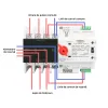 Comutator de transfer automat ATS trifazic pentru transfer retea-generator 4P, 220V 63A