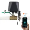 Electrovalva cu colier ajustabil (1/4 - 1) pentru tevi de gaz/apa cu actionare automata WiFi, compatibil Tuya/Smartlife