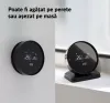 Termostat wireless WiFi pentru incalzire centrala pe gaz, cu baterie, control prin aplicatie si asistent vocal, Negru