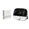 Termostat inteligent WiFi RF433 pentru centrala pe gaz, control prin aplicatie si asistent vocal, posibilitate programare