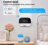 Termostat inteligent WiFi RF433 pentru centrala pe gaz, control prin aplicatie si asistent vocal, posibilitate programare