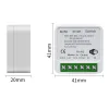Mini releu inteligent 16A WiFi + RF 433MHz – Control prin Aplicatie Tuya/Smart Life, Alexa si Google Home