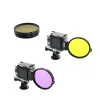 Set de filtre 58mm colorate si adaptor de fixare pentru camere video sport pentru GoPro