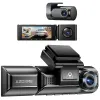 Camera auto de bord AZDOME M550 Pro cu 3 canale 4K, WiFi 5G, WDR Night Vision, 150°, ecran IPS 3.19&amp;quot;, aplicatie dedicata, G-sensor si monitorizare parcare