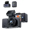 Camera auto tripla Vantrue E3 fata-spate-interior, WiFi 5GHz 1944P + 1080P + 1080P, telecomanda control vocal, Night Vision, ecran 2.45&amp;quot;, GPS, G-sensor si monitorizare parcare