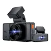 Camera auto tripla Vantrue E3 fata-spate-interior, WiFi 5GHz 1944P + 1080P + 1080P, telecomanda control vocal, Night Vision, ecran 2.45&amp;quot;, GPS, G-sensor si monitorizare parcare