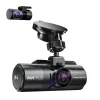 Camera auto tripla Vantrue N4 fata-spate-interior, 2.5K + 2.5K + 1080P HDR/30fps, Night Vision, ecran 2.45&amp;quot;, GPS, G-sensor si monitorizare parcare