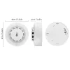 Detector si alarma de fum cu detectie temperatura inalta si umiditate, compatibil Tuya / SmartLife