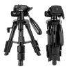 Mini trepied profesional Zomei Q100 Mini din aluminiu cu 3 sectiuni, cap panoramic, greutate maxima suportata 3 kg