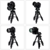 Mini trepied profesional Zomei Q100 Mini din aluminiu cu 3 sectiuni, cap panoramic, greutate maxima suportata 3 kg