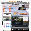 Camera auto duala Vantrue Nexus 2X fata-spate 2.7K + 1080P, WiFi 5GHz, 165o + 158o, ecran 2”, GPS, G-Sensor si monitorizare parcare