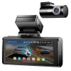 Camera auto de bord AZDOME M580 cu 2 canale 5K, WiFi 5G, WDR Night Vision, 170°, ecran IPS 4&amp;quot;, aplicatie dedicata, G-sensor si monitorizare parcare