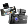 Camera auto de bord AZDOME M580 cu 3 canale 5K, WiFi 5G, WDR Night Vision, 170°, ecran IPS 4&amp;quot;, aplicatie dedicata, G-sensor si monitorizare parcare