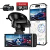 Camera auto de bord fata-spate REDTIGER F7N Touch 4K+FHD, WiFi, Night Vision, 170°, ecran tactil IPS 3.18&amp;quot;, GPS, aplicatie dedicata, G-sensor si monitorizare parcare
