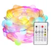 Instalatie luminoasa LED pentru exterior, 33 LED RGB, IP65, 5 metri, compatibila cu Tuya, SmartLife