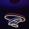 Aplica cu trei niveluri, 120W, lumina calda, rece si RGBl WiFi, compatibila Tuya, Smartlife, Alexa, Google Assistant