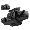 Camera auto de bord cu 4 canale PRUVEEO D90 Mini FHD, WiFi, Night Vision, 150o, ecran LCD 3&amp;quot;, GPS, aplicatie dedicata, G-sensor si monitorizare parcare