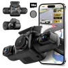 Camera auto de bord cu 4 canale PRUVEEO D90 Mini FHD, WiFi, Night Vision, 150o, ecran LCD 3&amp;quot;, GPS, aplicatie dedicata, G-sensor si monitorizare parcare