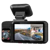 Camera auto de bord cu 3 canale REDTIGER F175G 4K+1080P+1080P, WiFi, Night Vision, 150°, ecran 3.16&amp;quot;, GPS, aplicatie dedicata, G-sensor si monitorizare parcare