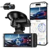 Camera auto de bord fata-spate REDTIGER F7N Touch 4K+FHD, WiFi, Night Vision, 170°, ecran tactil IPS 3.18&amp;quot;, GPS, aplicatie dedicata, G-sensor si monitorizare parcare