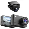 Camera auto de bord fata-spate Wolfbox D07 4K, WiFi, Night Vision, 170°, ecran 2.45&amp;quot;, GPS, aplicatie dedicata, G-sensor si monitorizare parcare