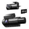 Camera auto de bord Wolfbox i07 4K+1080P, WiFi, Super IR Night Vision, 150°, ecran 3&amp;quot;, GPS, aplicatie dedicata, G-sensor si monitorizare parcare