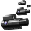 Camera auto de bord Wolfbox i07 4K+1080P, WiFi, Super IR Night Vision, 150°, ecran 3&amp;quot;, GPS, aplicatie dedicata, G-sensor si monitorizare parcare