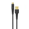 Cablu strikeLINE™ Heavy Duty microUSB reversibil (Negru, 1.22 m)