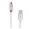 flatOUT LED cablu micro USB reversibil EZTIP™ (Alb, 2m)