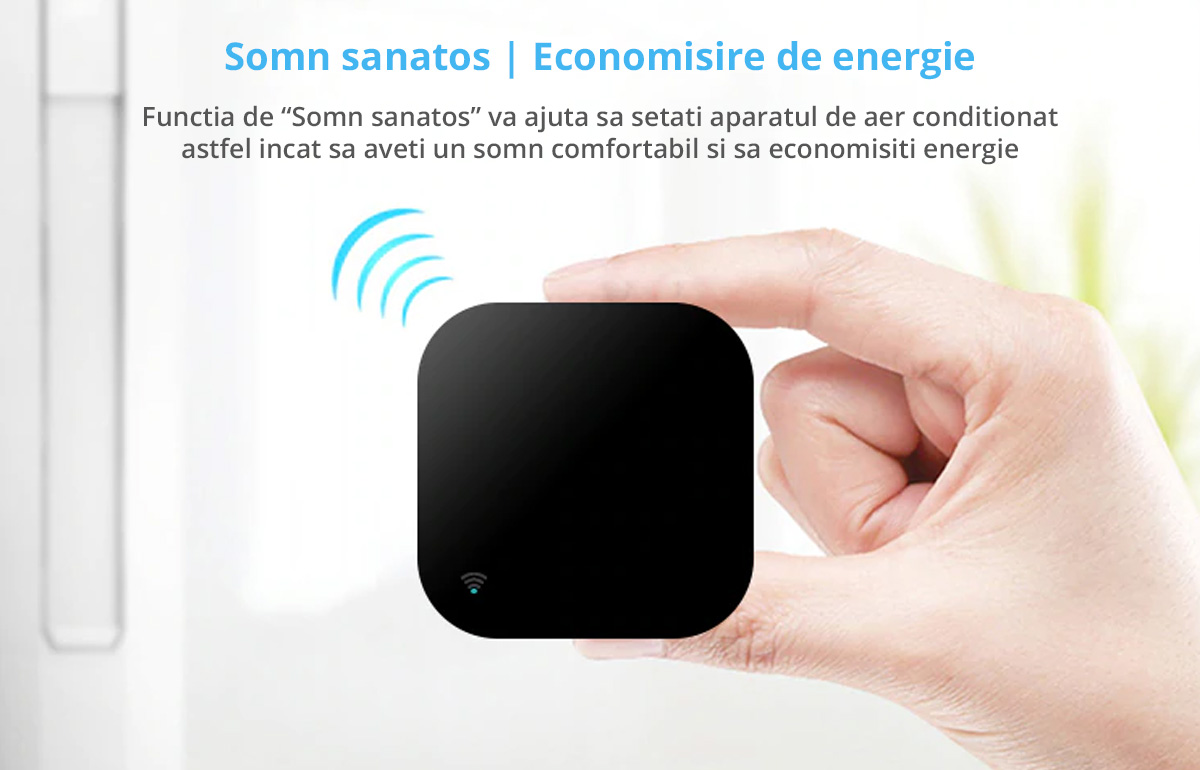 Telecomanda universala SMART wireless pentru dispozitive IR, compatibil Tuya / Smart Life
